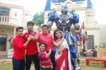 Sumeet Raghavan, Vinay Rohrra, Sujay Bhagwe, Rupali Bhosale at Transformers integration with Sab TV serial Bade Door Se Aaye Hain in Malvani, Mumbai on 16th June 2014